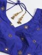 Blue & Golden Semi-Stitched Myntra Lehenga & Unstitched Blouse with Dupatta