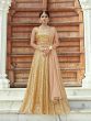 Golden Sequin Net Partywear Lehenga Choli (Default)