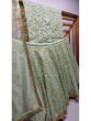 Mint Green Embroidered Silk Wedding Wear Lehenga Choli