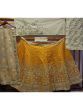 Mustard Yellow Foil Work Banglory Silk Wedding Wear Lehenga Choli