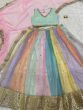 Gorgeous Multi-Color Sequins Georgette Wedding Wear Lehenga Choli