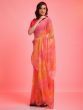 Fascinating Multi-Color Chiffon Sequins Work Party Wear Saree
