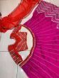 Karishma Kapoor Hot Pink Zig Zag Thread Work Taffeta Silk Party Wear Lehenga Choli With Red Dupatta (Default)