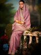 Ravishing Pink Weaving Silk Embroidered Saree With Blouse