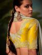 Incredible Grey Zari Weaving Silk Wedding Wear Saree 