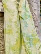Captivating Green Printed Silk Party Wear Palazzo Top With Shrug