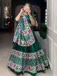 Enchanting Green Patola Print Dola Silk Wedding Wear Lehenga Choli