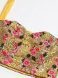 Yellow & Pink Embroidered Semi-Stitched Myntra Lehenga & Unstitched Blouse with Dupatta