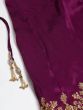 Purple & Pink Semi-Stitched Myntra Lehenga & Unstitched Blouse with Dupatta