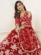Amazing Red Sequins Net Reception Wear Lehenga Choli With Dupatta