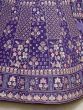 Stunning Purple Sequins Georgette Lehenga Choli With Dupatta