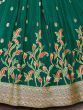 Beautiful Green Zari Weaving Silk Lehenga Choli With Dupatta