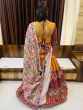 Vibrant Multi-Coloured Gamthi Work Cotton Navratri Wear Lehenga Choli