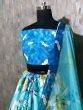 Katrina Kaif Sky Blue Printed Crepe Silk Partywear Lehenga Choli (Default)