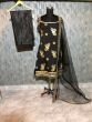 Black Embroidered Taffeta Silk Panjabi Patiyala Suit (Default)