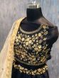Black Embroidery Banglory Silk Designer Lehenga Choli (Default)
