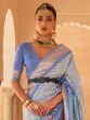 Exquisite Blue Patola Printed Silk Occasion Wear Saree With Blouse