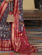 Magnificent Red-Blue Weaving Work Patola Silk Wedding Wear Saree 