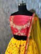 Yellow Embroidered Party Wear Lehenga choli WIth Dupatta Yellow Embroidered Party Wear Lehenga choli WIth Dupatta 
