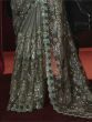 Fabulous Sage Green Sequins Net Party Wear Designer Wear Saree
