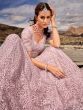 Alluring Pink Sequins Organza Designer Lehenga Choli With Dupatta