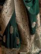 Bewitching Green Zari Weaving Georgette Festival Wear Saree 