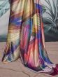 Captivating Multi-Color Digital Printed Satin Festival Wear Saree
