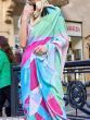 Awesome Multi-Color Digital Printed Silk Festival Wear Saree 