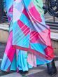 Awesome Multi-Color Digital Printed Silk Festival Wear Saree 