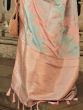 Fascinating Multi-Color Zari Weaving Satin Event Wear Saree With Blouse