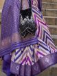 Gorgeous Purple Digital Printed Traditional Saree With Blouse