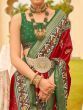 Incredible Maroon Patola Printed Silk Wedding Saree With Blouse
