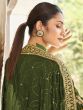 Charming Green Embroidered Vichitra Festival Pakistani Suits