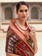 Adorable Multi-Color Digital Printed Silk Traditional Saree With Blouse