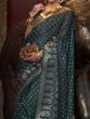 Gorgeous Green Zari Weaving Satin Festival Wear Saree With Blouse