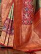 Attractive Green Zari Weaving Silk Festival Wear Saree With Blouse