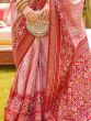 Precious Pink Patola Printed Silk Festival Wear Saree With Blouse