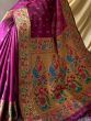 Ravishing Purple Zari Woven Paithani Silk Traditional Saree With Blouse