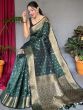 Ravishing Green Zari-Woven Soft Silk Marriage Saree with Blouse
