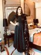 Himanshi Khurana Black Printed Georgette Party Wear Gown With Dupatta (Default)