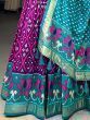 Gorgeous Purple Patola Printed Silk Function Wear Gown With Dupatta