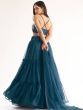 Adorable Teal Blue Georgette Party Wear Lehenga With Sequins Choli