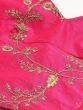 Pink Embroidery Mulberry Silk Wedding Lehenga Choli
