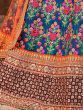 Blue Heavy Embroidered Silk Wedding Lehenga Choli