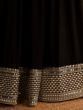 Beautiful Black Zari Embroidered Georgette Lehenga Choli With Dupatta