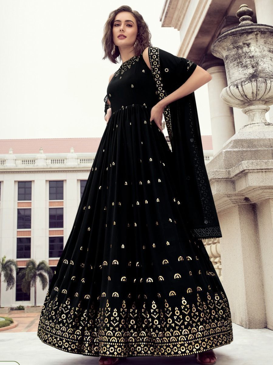 Buy Black Velvet Prom Dress Black Sequin Gown Sparkly Prom Online in India   Etsy