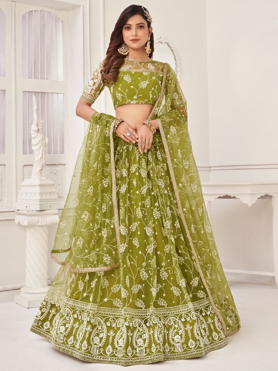 Buy Green Lehenga Choli Sets for Women by Fabpixel Online