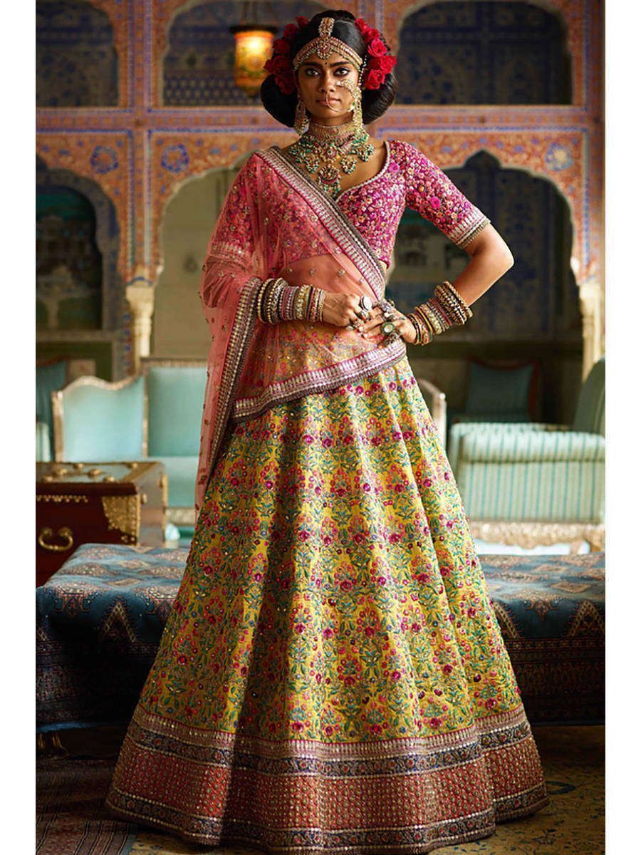 Buy Traditional Wear Olive Green Mirror Work Chinnon Ready To Wear Lehenga  Choli Online From Surat Wholesale Shop.