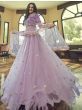 Wonderful Lavender Sequins Embroidered Net Party Wear Lehenga Choli