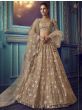 Beige Heavy Sequins Net Wedding Wear Lehenga Choli 